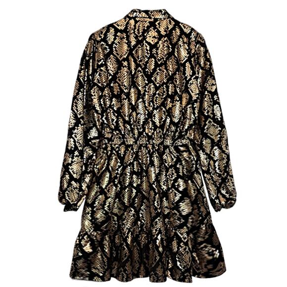 Michael Kors Black/Gold Dress | Size S - Picture 2 of 7